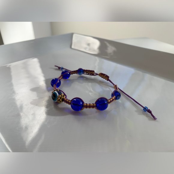 Swarovski Beaded Crochet Handmade Bracelet - Picture 2 of 6